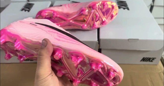 nike phantom gx elite fg firm ground soccer cleats - pink/black/gold